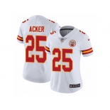 Women Nike Kansas City Chiefs #25 Kenneth Acker White Vapor Untouchable Limited Player NFL Jersey