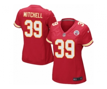 Women Nike Kansas City Chiefs #39 Terrance Mitchell Game Red Team Color NFL Jersey