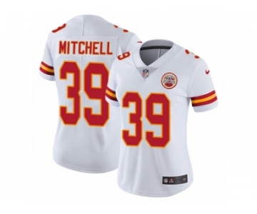 Women Nike Kansas City Chiefs #39 Terrance Mitchell White Vapor Untouchable Limited Player NFL Jersey