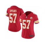 Women Nike Kansas City Chiefs #57 Breeland Speaks Red Team Color Stitched NFL Vapor Untouchable Limited Jersey