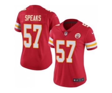 Women Nike Kansas City Chiefs #57 Breeland Speaks Red Team Color Stitched NFL Vapor Untouchable Limited Jersey