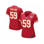 Women Nike Kansas City Chiefs #59 Reggie Ragland Game Red Team Color NFL Jersey