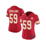 Women Nike Kansas City Chiefs #59 Reggie Ragland Red Team Color Stitched NFL Vapor Untouchable Limited Jersey