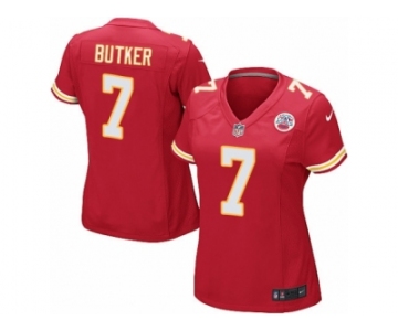 Women Nike Kansas City Chiefs #7 Harrison Butker Game Red Team Color NFL Jersey