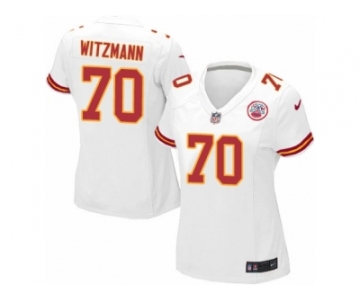 Women Nike Kansas City Chiefs #70 Bryan Witzmann Game White NFL Jersey