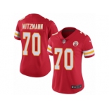 Women Nike Kansas City Chiefs #70 Bryan Witzmann Red Team Color Vapor Untouchable Limited Player NFL Jersey