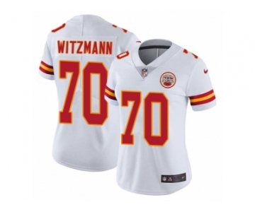 Women Nike Kansas City Chiefs #70 Bryan Witzmann White Vapor Untouchable Limited Player NFL Jersey