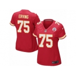 Women Nike Kansas City Chiefs #75 Cameron Erving Game Red Team Color NFL Jersey