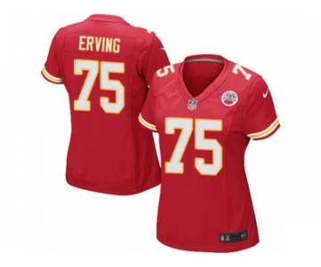 Women Nike Kansas City Chiefs #75 Cameron Erving Game Red Team Color NFL Jersey