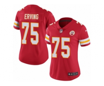 Women Nike Kansas City Chiefs #75 Cameron Erving Red Team Color Vapor Untouchable Limited Player NFL Jersey