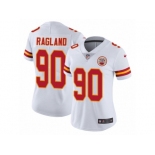 Women Nike Kansas City Chiefs #90 Reggie Ragland White Vapor Untouchable Limited Player NFL Jersey