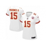 Women's Chiefs #15 Patrick Mahomes II White Stitched NFL Elite Jersey