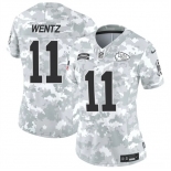 Women's Kansas City Chiefs #11 Carson Wentz 2024 F.U.S.E Arctic Camo Salute To Service Limited Stitched Football Jersey