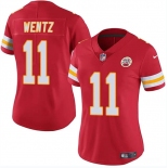 Women's Kansas City Chiefs #11 Carson Wentz Red Vapor Untouchable Limited Football Stitched Jersey