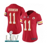 Women's Kansas City Chiefs #11 Demarcus Robinson Red Team Color Vapor Untouchable Limited Player Super Bowl LIV Bound Football Jersey