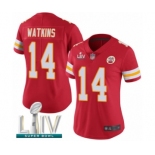 Women's Kansas City Chiefs #14 Sammy Watkins Red Team Color Vapor Untouchable Limited Player Super Bowl LIV Bound Football Jersey