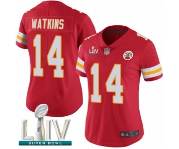 Women's Kansas City Chiefs #14 Sammy Watkins Red Team Color Vapor Untouchable Limited Player Super Bowl LIV Bound Football Jersey