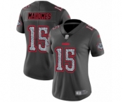 Women's Kansas City Chiefs #15 Patrick Mahomes II Limited Gray Static Fashion Football Jersey