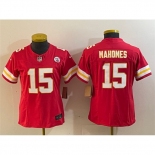 Women's Kansas City Chiefs #15 Patrick Mahomes Red 2023 F.U.S.E. Vapor Untouchable Limited Football Stitched Jersey