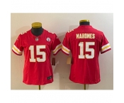 Women's Kansas City Chiefs #15 Patrick Mahomes Red 2023 F.U.S.E. Vapor Untouchable Limited Football Stitched Jersey