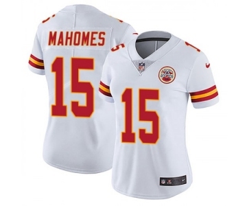 Women's Kansas City Chiefs #15 Patrick Mahomes White Vapor Untouchable Limited Stitched NFL Jersey