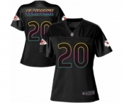 Women's Kansas City Chiefs #20 Morris Claiborne Game Black Fashion Football Jersey