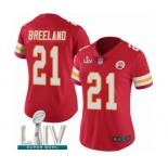 Women's Kansas City Chiefs #21 Bashaud Breeland Red Team Color Vapor Untouchable Limited Player Super Bowl LIV Bound Football Jersey