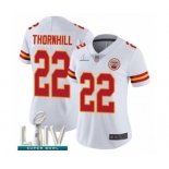 Women's Kansas City Chiefs #22 Juan Thornhill White Vapor Untouchable Limited Player Super Bowl LIV Bound Football Jersey