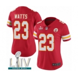 Women's Kansas City Chiefs #23 Armani Watts Red Team Color Vapor Untouchable Limited Player Super Bowl LIV Bound Football Jersey