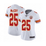 Women's Kansas City Chiefs #25 LeSean McCoy Game White Football Jersey