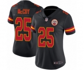 Women's Kansas City Chiefs #25 LeSean McCoy Limited Black Rush Vapor Untouchable Football Jersey