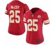 Women's Kansas City Chiefs #25 LeSean McCoy Red Team Color Vapor Untouchable Limited Player Football Jersey