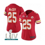 Women's Kansas City Chiefs #25 LeSean McCoy Red Team Color Vapor Untouchable Limited Player Super Bowl LIV Bound Football Jersey