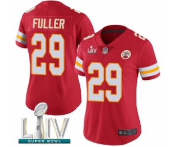 Women's Kansas City Chiefs #29 Kendall Fuller Red Team Color Vapor Untouchable Limited Player Super Bowl LIV Bound Football Jersey