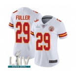 Women's Kansas City Chiefs #29 Kendall Fuller White Vapor Untouchable Limited Player Super Bowl LIV Bound Football Jersey