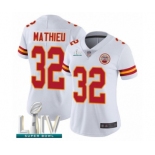 Women's Kansas City Chiefs #32 Tyrann Mathieu White Vapor Untouchable Limited Player Super Bowl LIV Bound Football Jersey