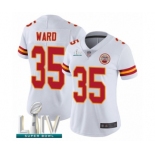 Women's Kansas City Chiefs #35 Charvarius Ward White Vapor Untouchable Limited Player Super Bowl LIV Bound Football Jersey