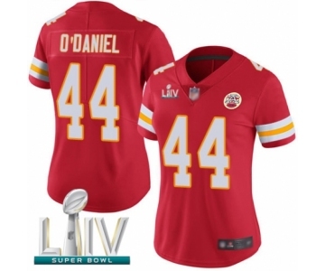 Women's Kansas City Chiefs #44 Dorian O'Daniel Red Team Color Vapor Untouchable Limited Player Super Bowl LIV Bound Football Jersey