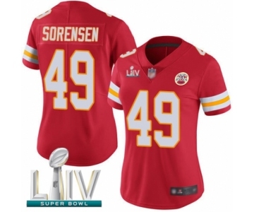 Women's Kansas City Chiefs #49 Daniel Sorensen Red Team Color Vapor Untouchable Limited Player Super Bowl LIV Bound Football Jersey