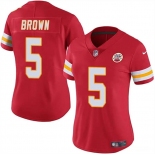 Women's Kansas City Chiefs #5 Hollywood Brown Red Vapor Untouchable Limited Football Stitched Jersey