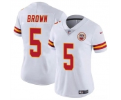 Women's Kansas City Chiefs #5 Hollywood Brown White Vapor Untouchable Limited Football Stitched Jersey