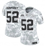 Women's Kansas City Chiefs #52 Creed Humphrey 2024 F.U.S.E Arctic Camo Salute To Service Limited Stitched Football Jersey