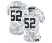 Women's Kansas City Chiefs #52 Creed Humphrey 2024 F.U.S.E Arctic Camo Salute To Service Limited Stitched Football Jersey