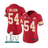 Women's Kansas City Chiefs #54 Damien Wilson Red Team Color Vapor Untouchable Limited Player Super Bowl LIV Bound Football Jersey