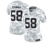 Women's Kansas City Chiefs #58 Derrick Thomas 2024 F.U.S.E Arctic Camo Salute To Service Limited Stitched Football Jersey