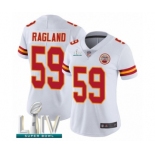 Women's Kansas City Chiefs #59 Reggie Ragland White Vapor Untouchable Limited Player Super Bowl LIV Bound Football Jersey