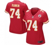 Women's Kansas City Chiefs #74 Martinas Rankin Game Red Team Color Football Jersey