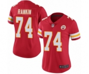 Women's Kansas City Chiefs #74 Martinas Rankin Red Team Color Vapor Untouchable Limited Player Football Jersey