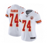 Women's Kansas City Chiefs #74 Martinas Rankin White Vapor Untouchable Elite Player Football Jersey