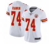 Women's Kansas City Chiefs #74 Martinas Rankin White Vapor Untouchable Elite Player Football Jersey